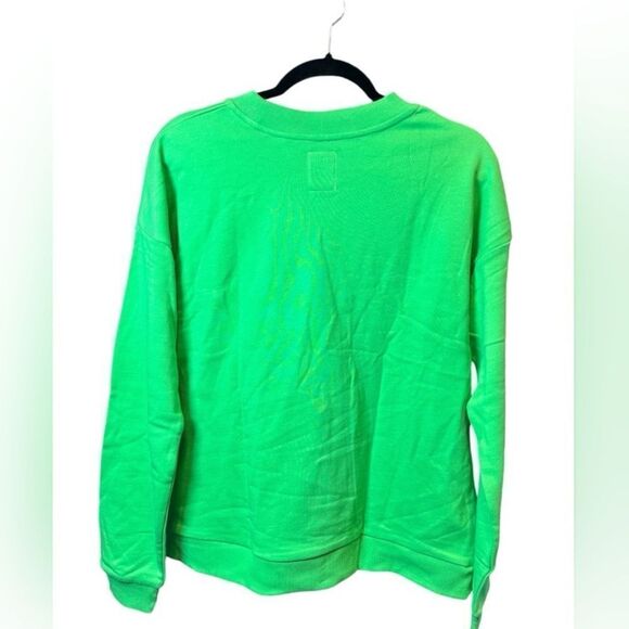 NWT ZGY Denim Women’s Green Graphic Oversized Sweatshirt- Size Large - Picture 3 of 8